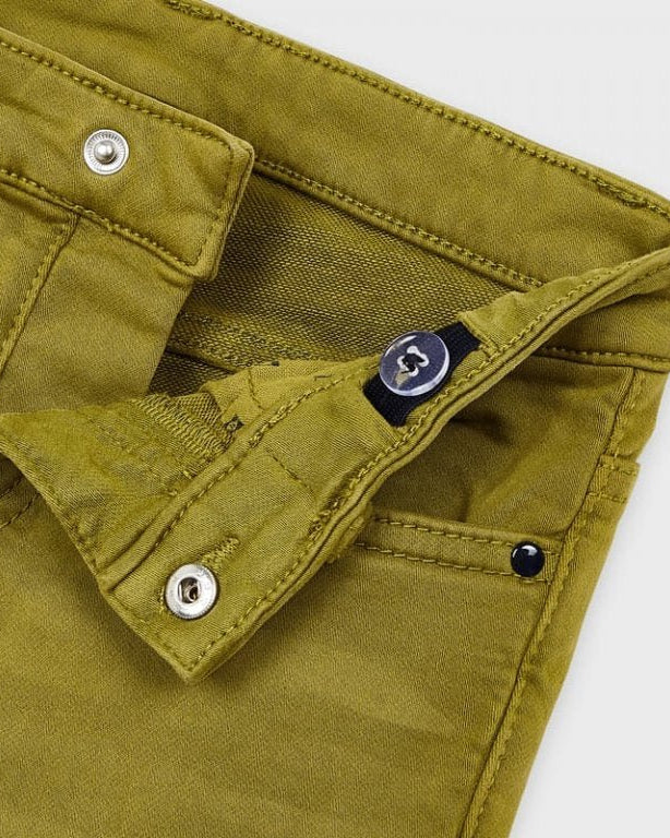 Pantalone lungo Slim fit bambino Mayoral Basic Oliva - ErreGiModaBimbo