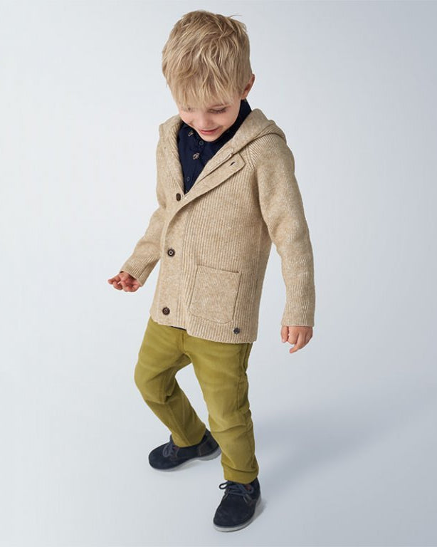 Pantalone lungo Slim fit bambino Mayoral Basic Oliva - ErreGiModaBimbo