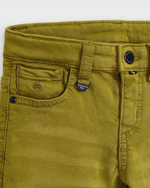 Pantalone lungo Slim fit bambino Mayoral Basic Oliva - ErreGiModaBimbo