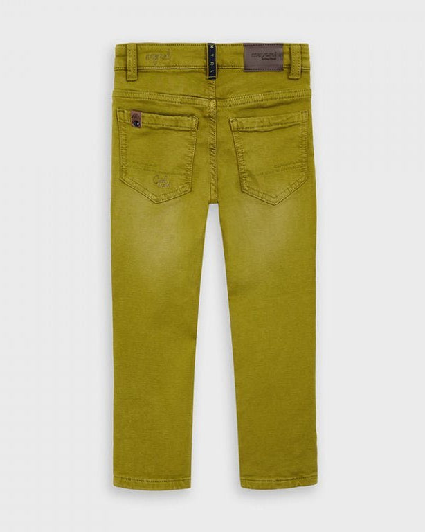 Pantalone lungo Slim fit bambino Mayoral Basic Oliva - ErreGiModaBimbo