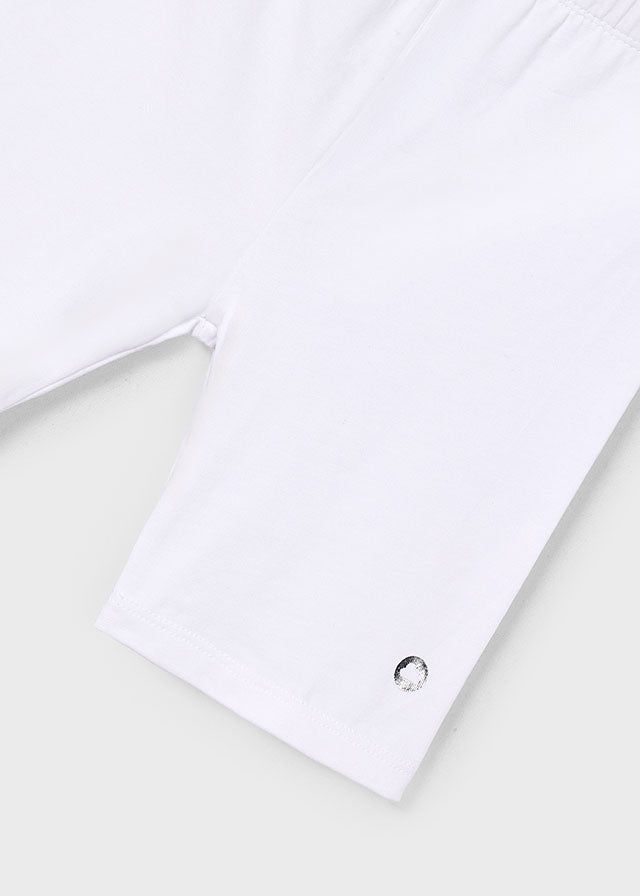 Leggings modello ciclista basico bambina Mayroal bianco Mayoral Bianco