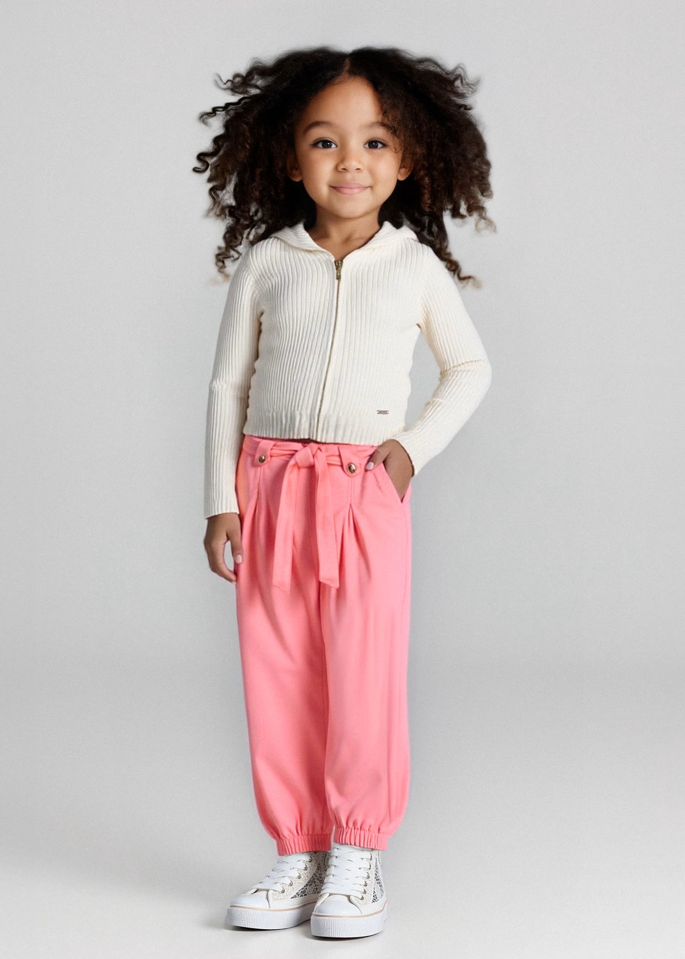 Pantalone morbido culotte bambina Mayoral rosa salmone Mayoral 2 Anni 92cm