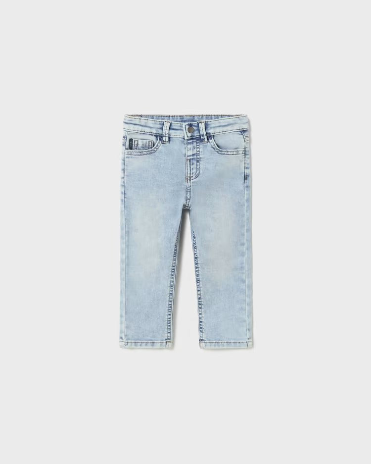 Pantalone slim fit neonato Mayoral jeans chiaro - ErreGiModaBimbo