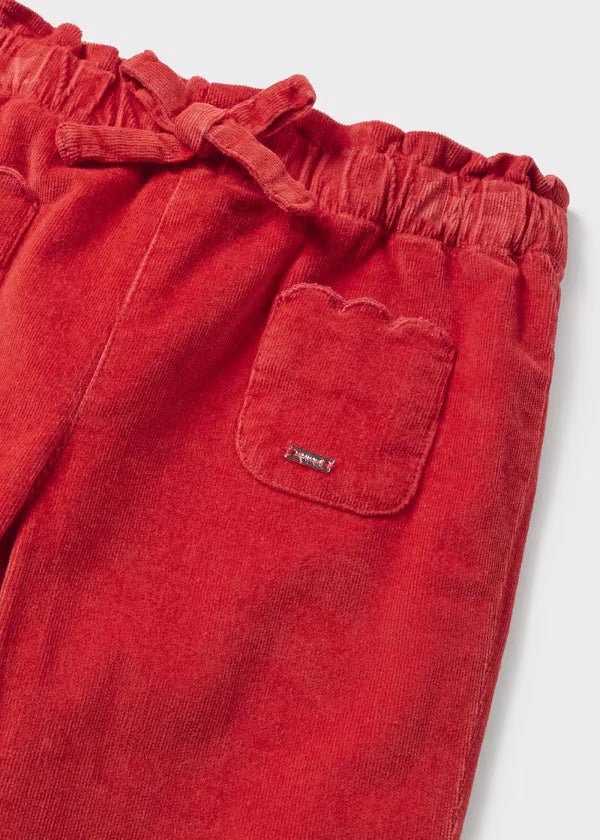 Pantalone slouchy panno neonata Mayoral rosso - ErreGiModaBimbo