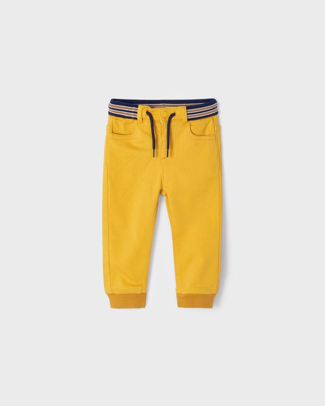 Pantalone soft Jogger neonato Mayoral giallo - ErreGiModaBimbo