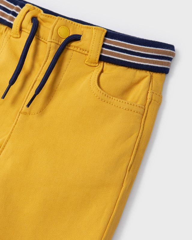 Pantalone soft Jogger neonato Mayoral giallo - ErreGiModaBimbo