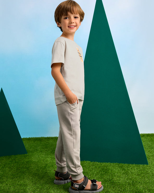 Pantalone sportivo basico bambino Mayoral beige Mayoral Beige