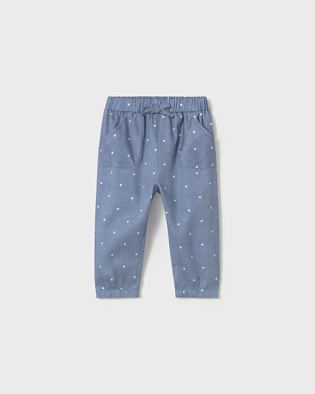 Pantalone stampato neonata Mayoral azzurro pois Mayoral Azzurro