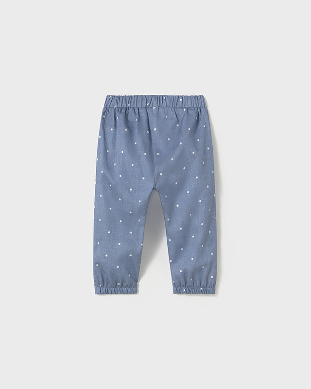 Pantalone stampato neonata Mayoral azzurro pois Mayoral Azzurro