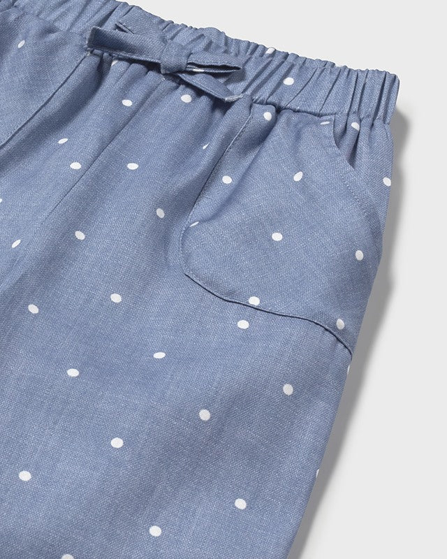 Pantalone stampato neonata Mayoral azzurro pois Mayoral Azzurro