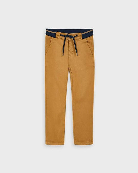 Pantalone strutturato bambino Mayoral soft caramello - ErreGiModaBimbo
