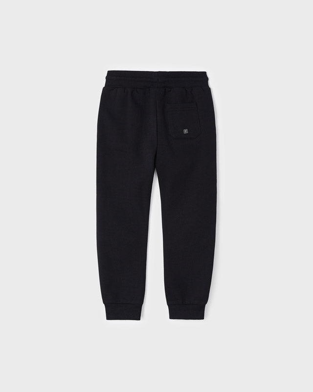 Pantalone tuta bambino Mayoral felpato nero - ErreGiModaBimbo