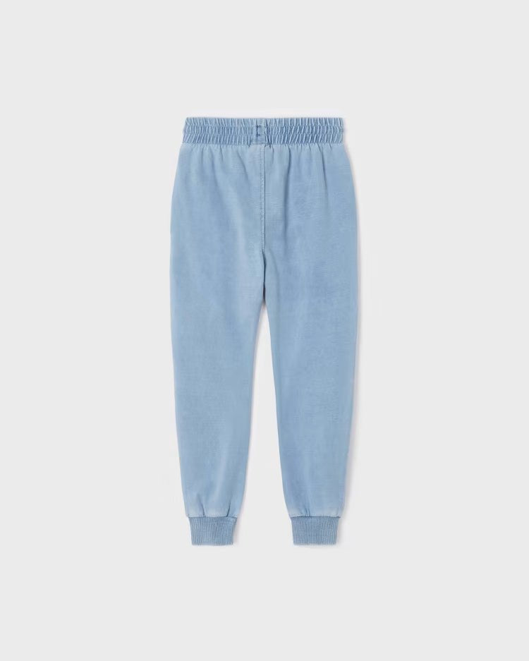 Pantalone tuta freco cotone bambino Mayoral jeans chiaro - ErreGiModaBimbo