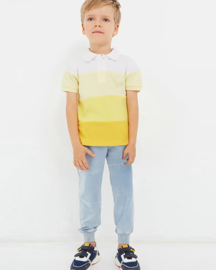 Pantalone tuta freco cotone bambino Mayoral jeans chiaro - ErreGiModaBimbo