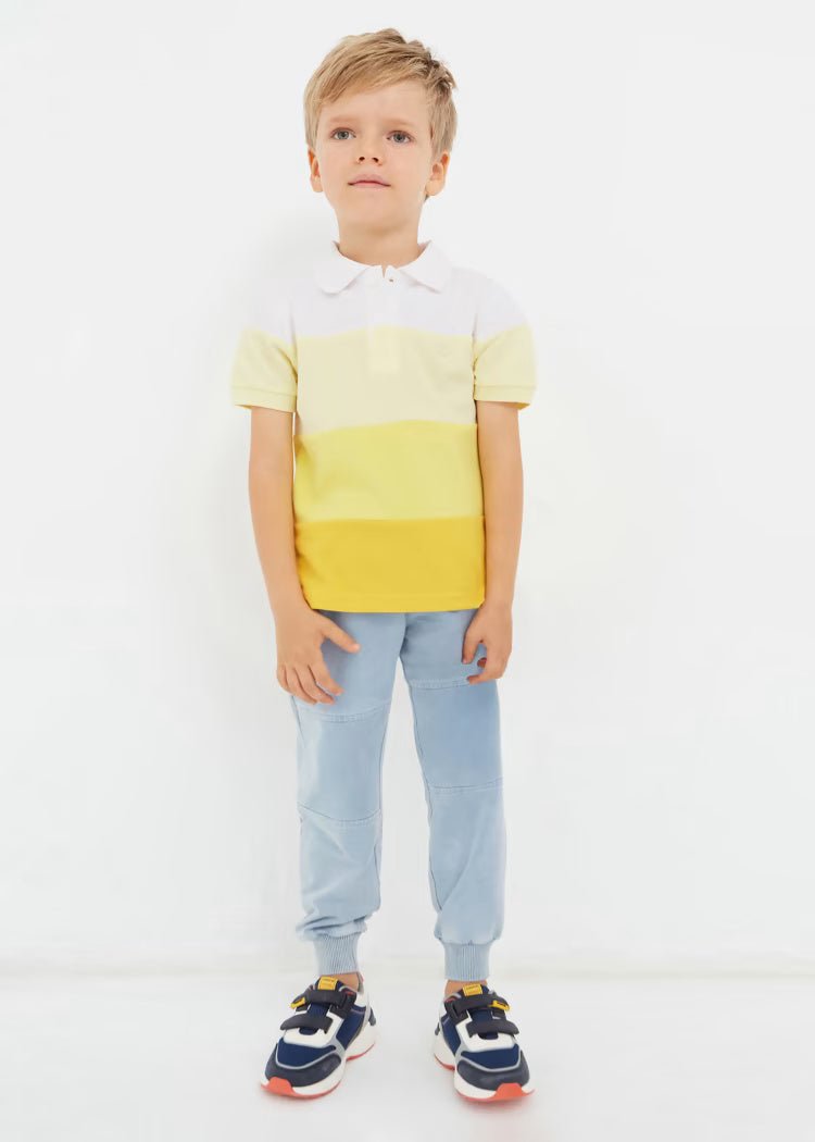 Pantalone tuta freco cotone bambino Mayoral jeans chiaro - ErreGiModaBimbo