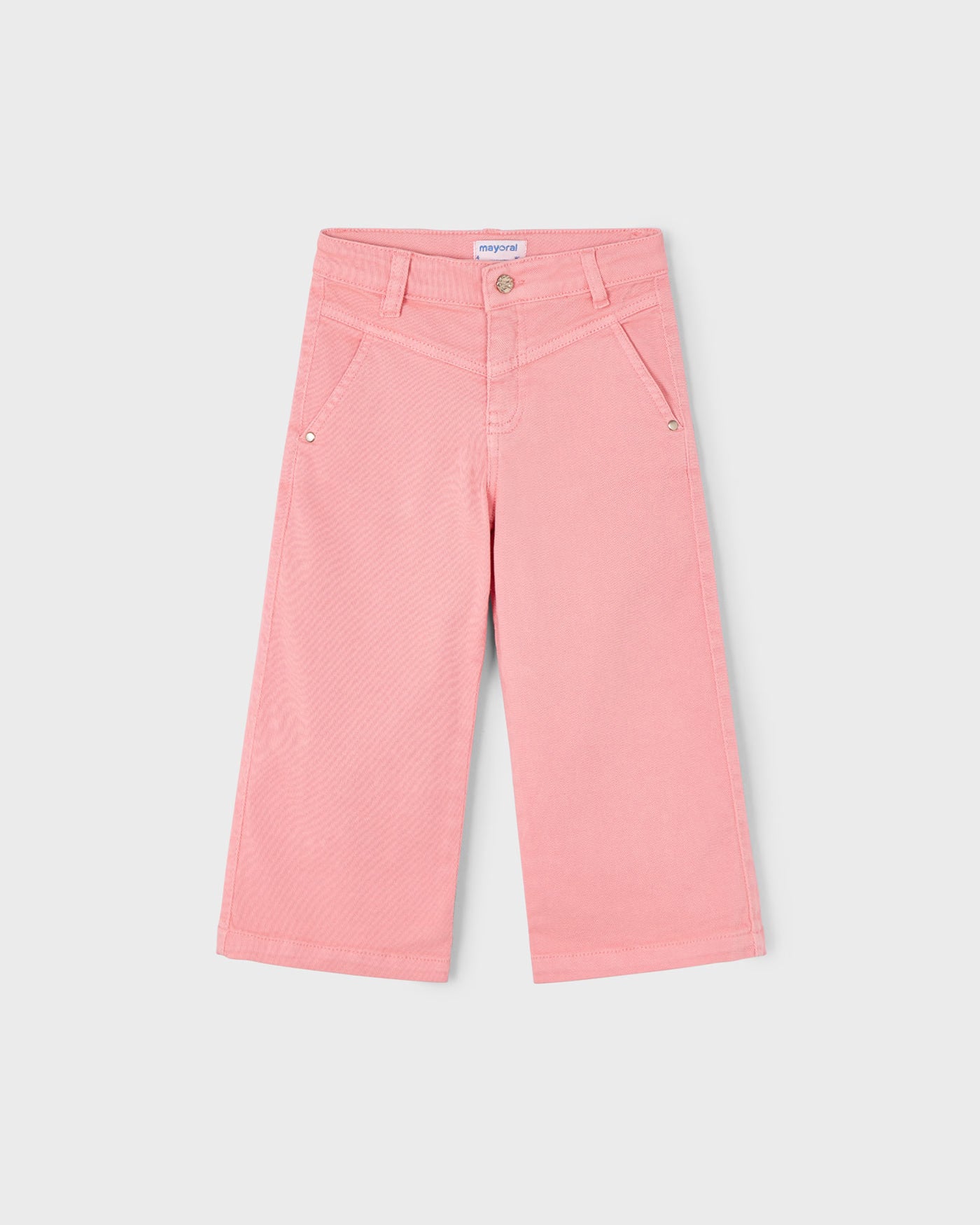 Pantalone twill modello wide bambina Mayoral Salmone Mayoral 2 Anni 92cm