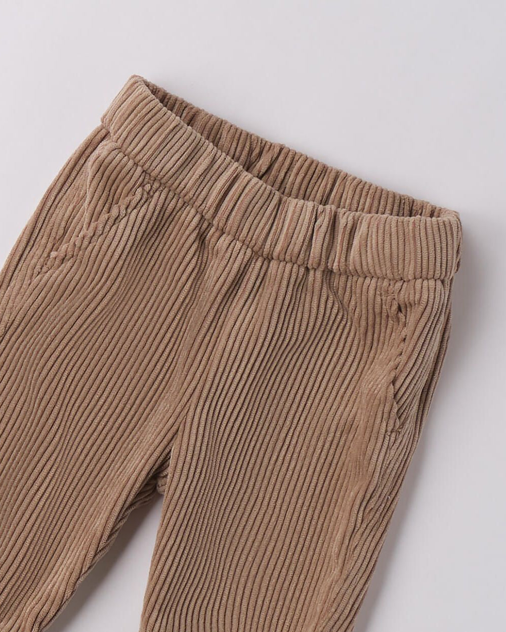 Pantaloni velluto costine neonato iDO tortora iDO 1 Mesi 56cm