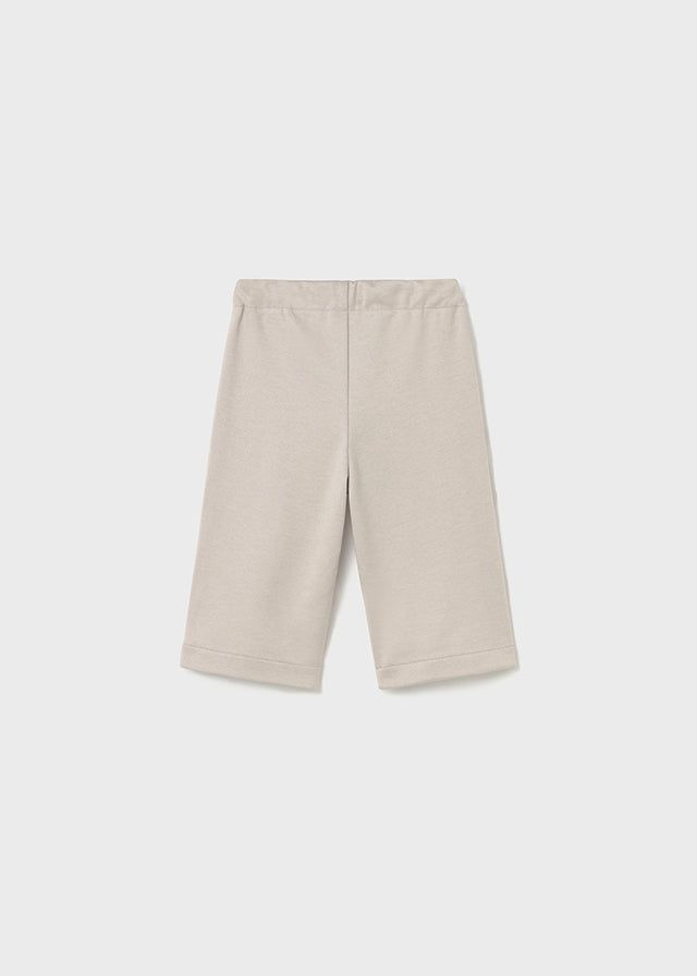 Pantalone wide lungo punto twill neonata Mayoral pietra Mayoral 6 Mesi 68cm