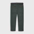 Pantaloni bambino Mayoral tessuto rigato verde con cintura - ErreGiModaBimbo