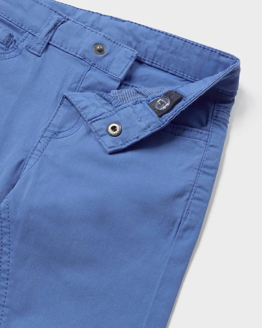 Pantaloni slim fit fresco cotone neonato Mayoral blu indaco - ErreGiModaBimbo