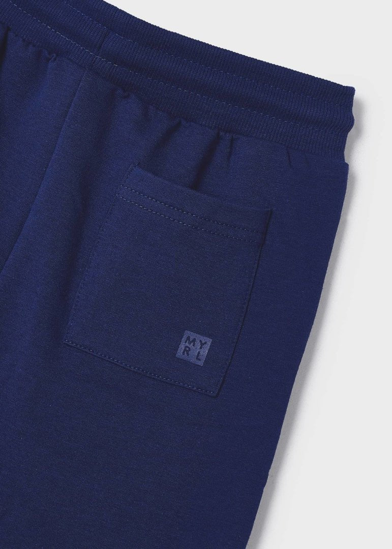 Pantaloni tuta basic bambino Mayoral cotone garzato blu - ErreGiModaBimbo