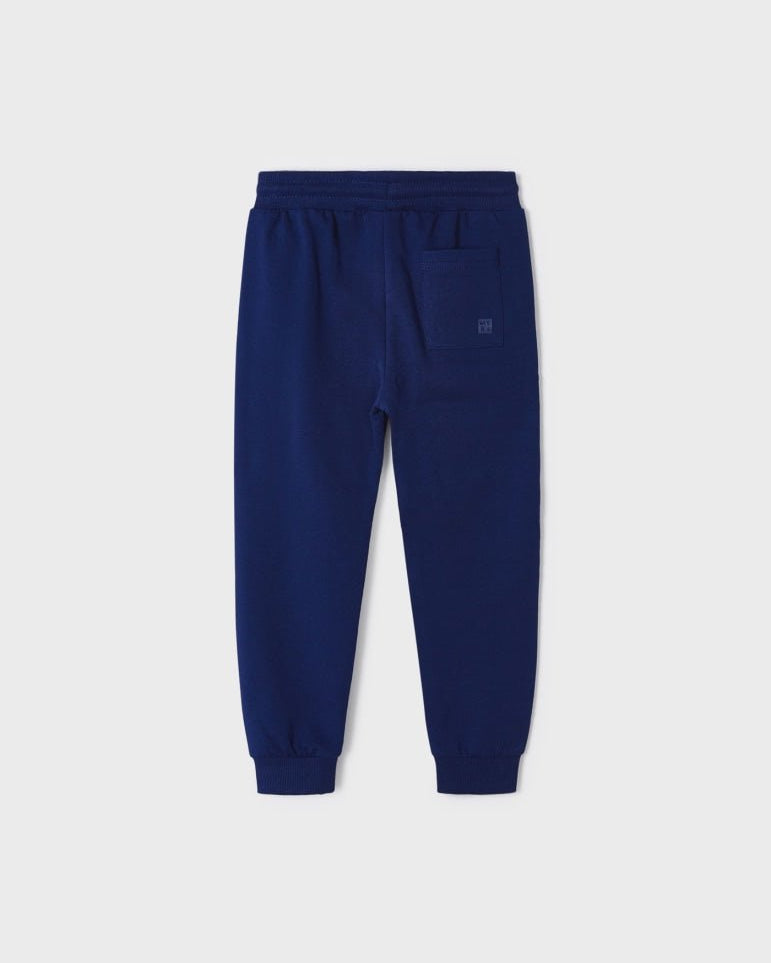 Pantaloni tuta basic bambino Mayoral cotone garzato blu - ErreGiModaBimbo