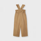Pantloni salopette bambina Mayoral Jumpsuit fiocco caramello - ErreGiModaBimbo