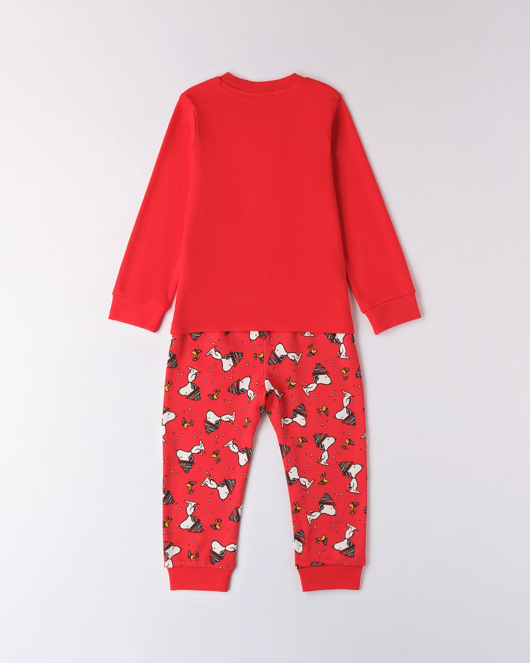 Pigiama caldo cotone iDO Snoopy Natale rosso iDO 12 Mesi 80cm