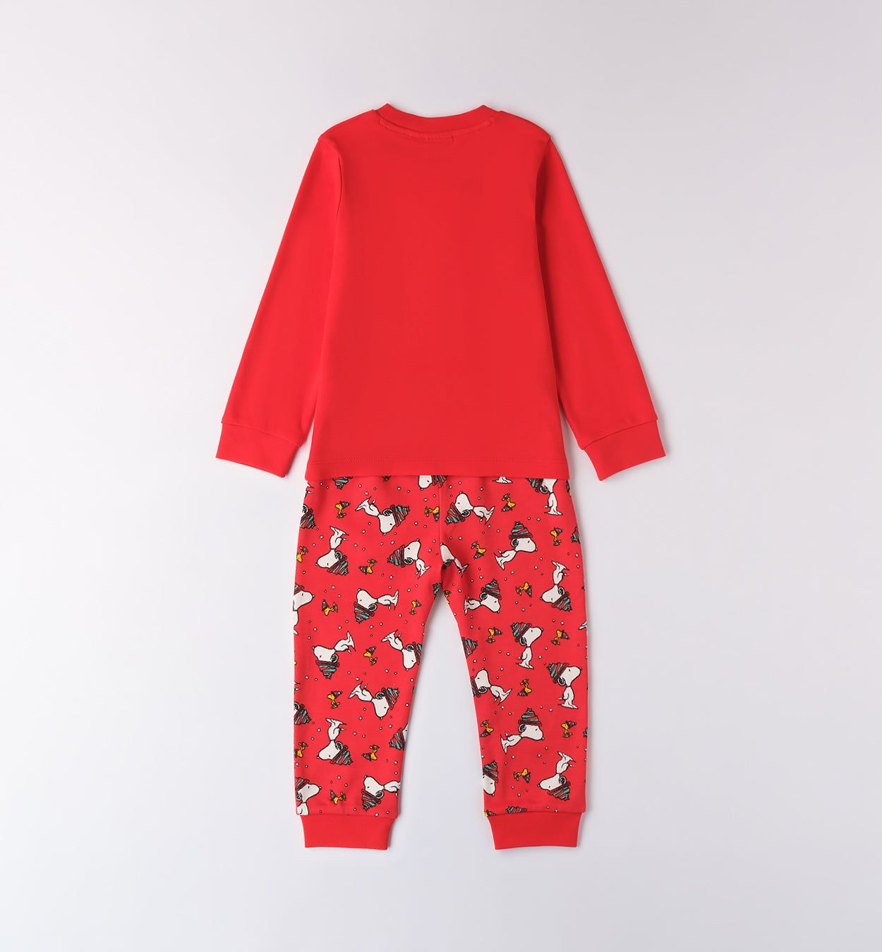 Pigiama caldo cotone iDO Snoopy Natale rosso iDO 12 Mesi 80cm