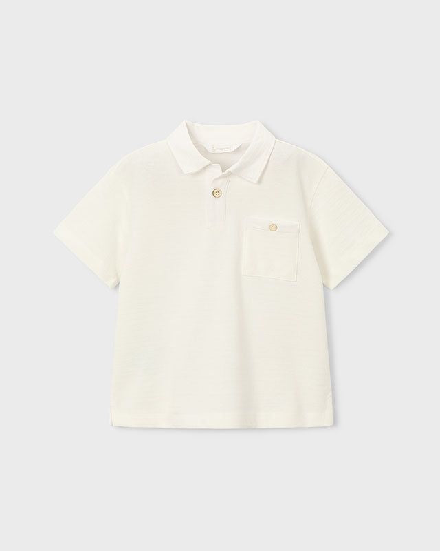 Polo bambino Mayoral panna e taschino Mayoral 2 Anni 92cm