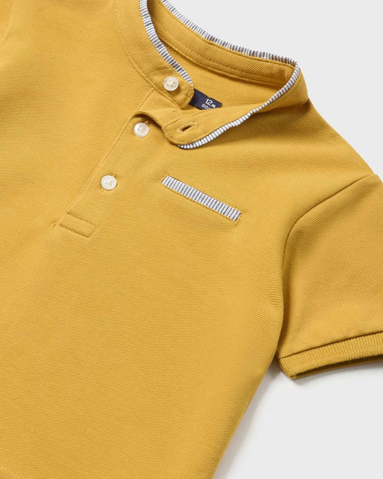 Polo colleto coreana neonato Mayoral giallo ocra Mayoral Giallo