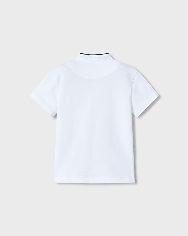 Polo colletto coreana bambino Mayoral bianca Mayoral Bianco