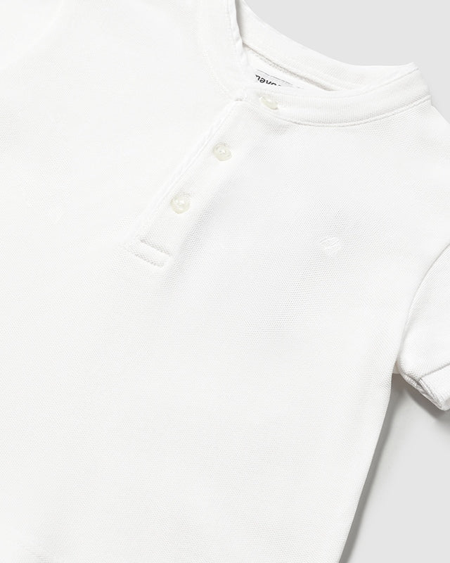 Polo colletto coreana neonato Mayoral bianco Mayoral Bianco