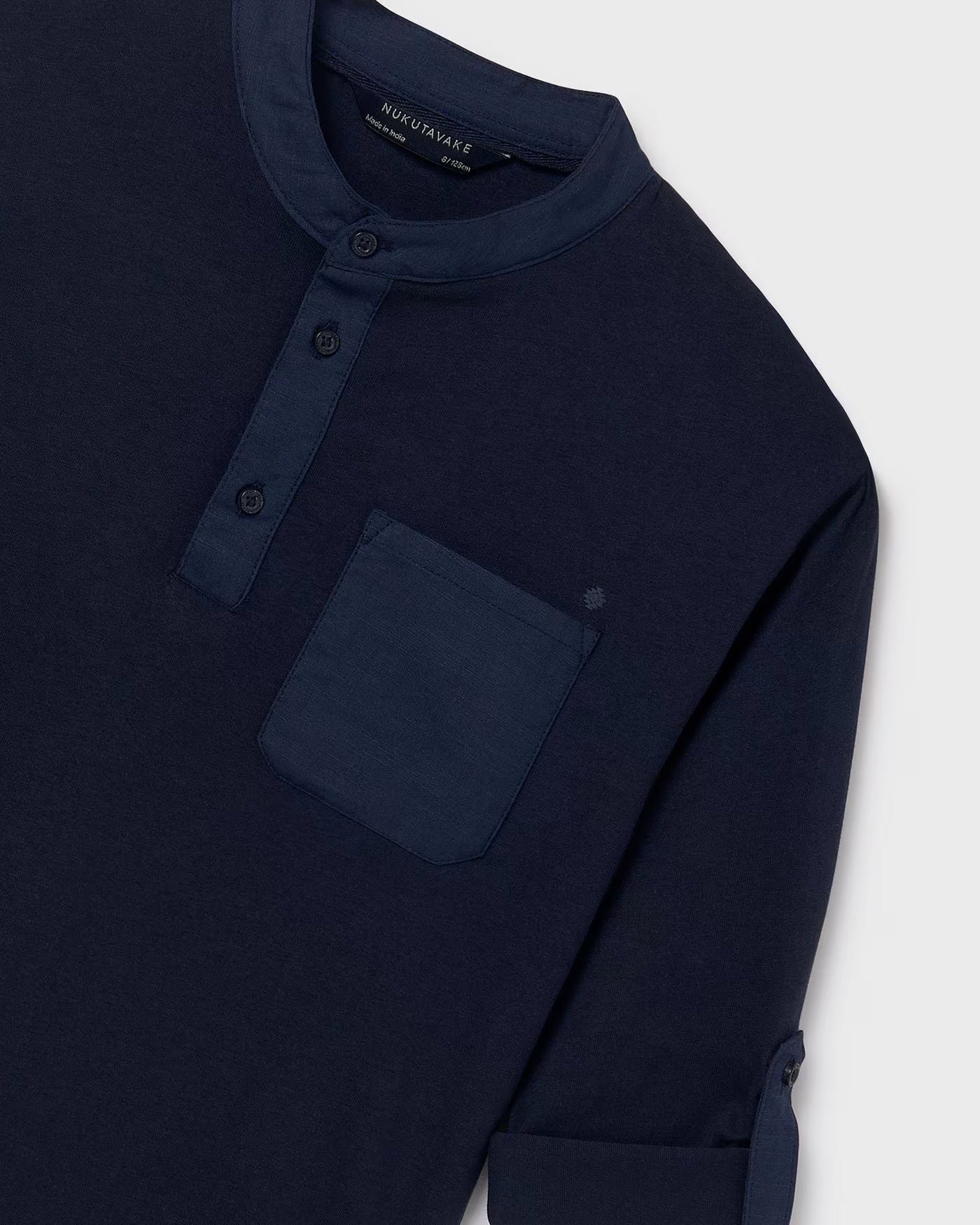 Polo girocollo fresco cotone ragazzo Mayoral blu navy Mayoral Blu navy