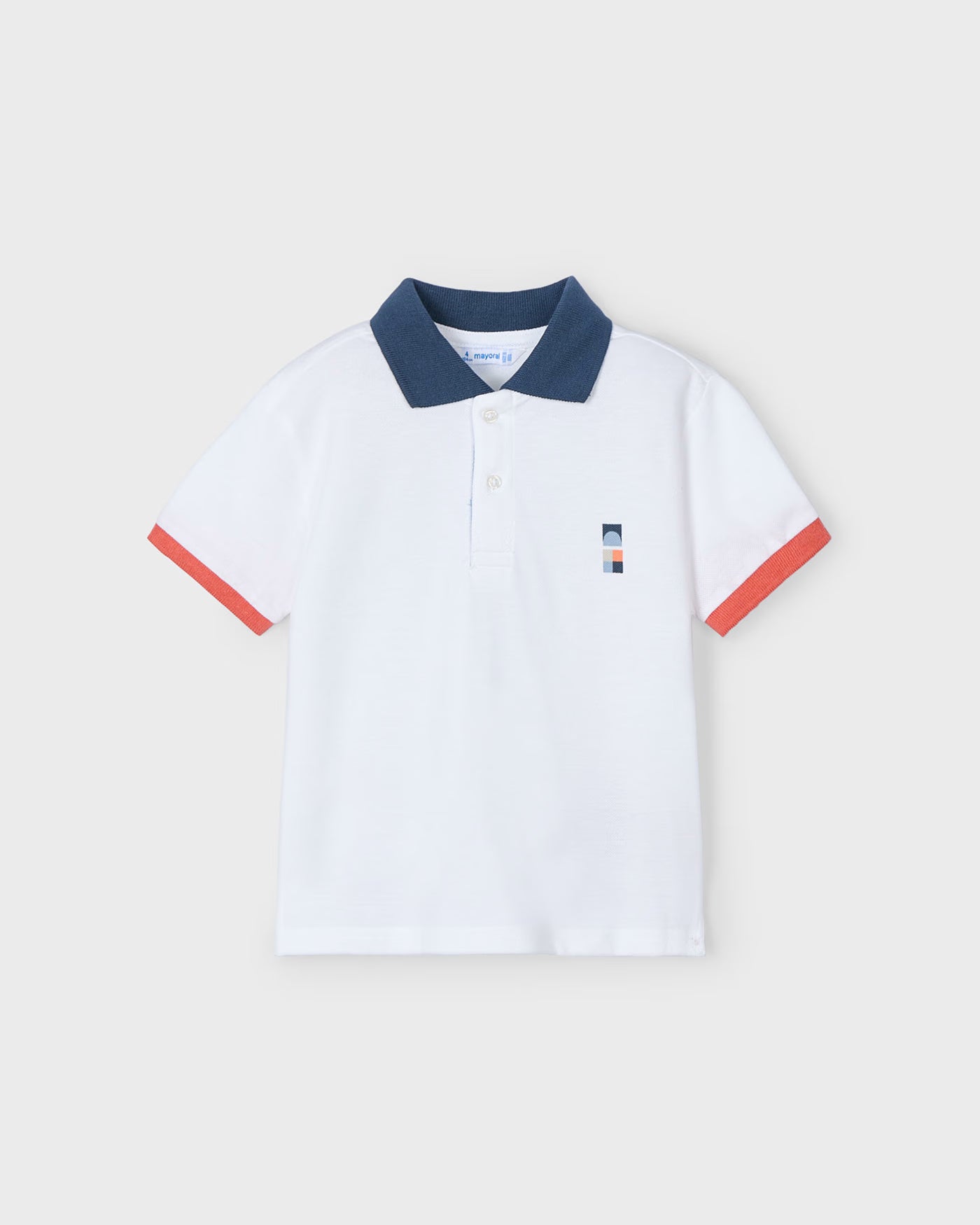 Polo grafica bambino Mayoral bianco pesca Mayoral 2 Anni 92cm