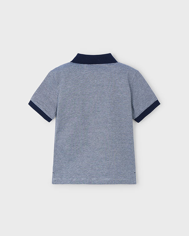 Polo manica corta bambino Mayoral contasti blu navy Mayoral Blu navy