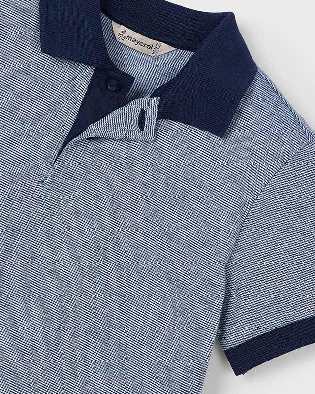 Polo manica corta bambino Mayoral contasti blu navy Mayoral Blu navy