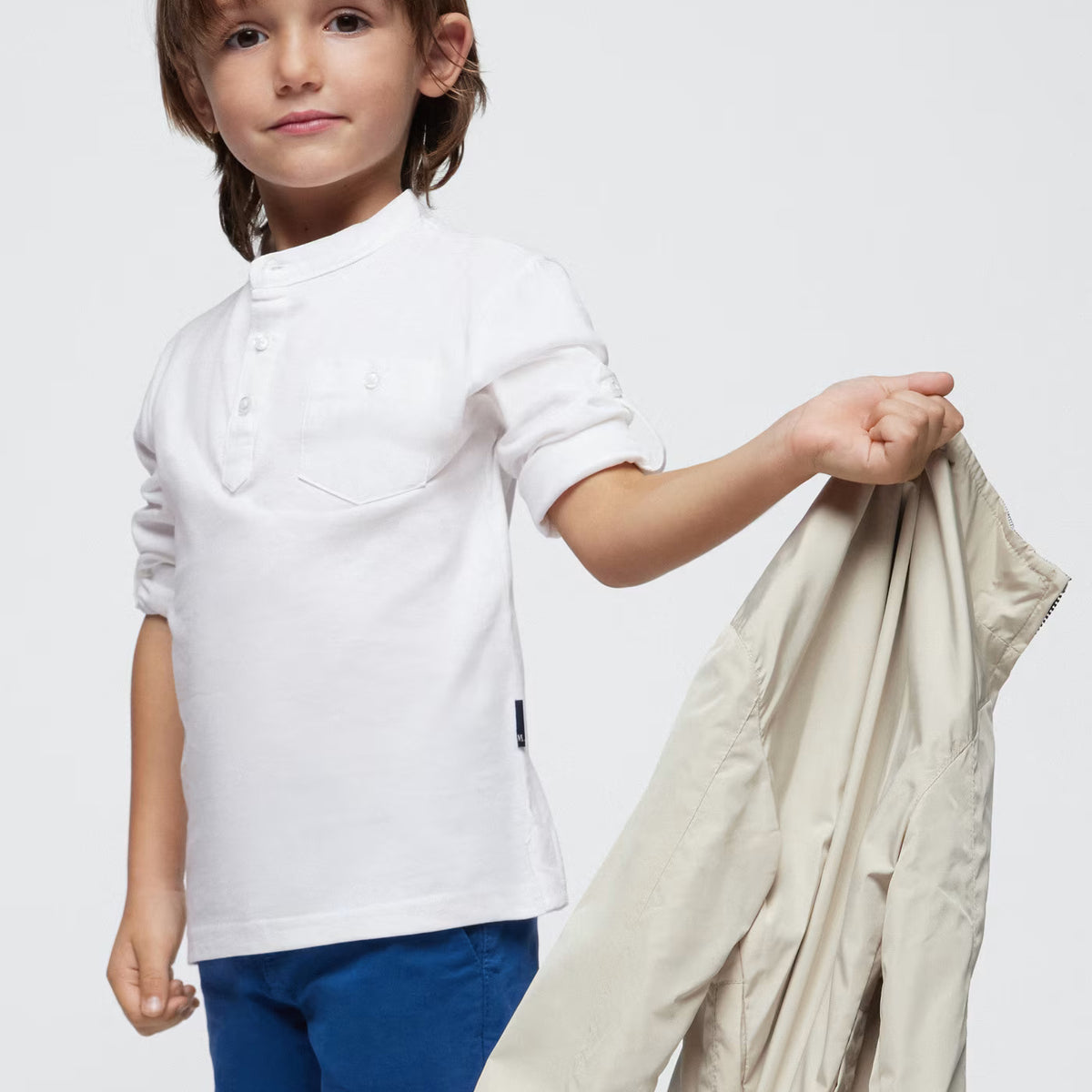 Better Cotton Polo Coreana Maniche Lunghe Fruit Of The Loom Polo