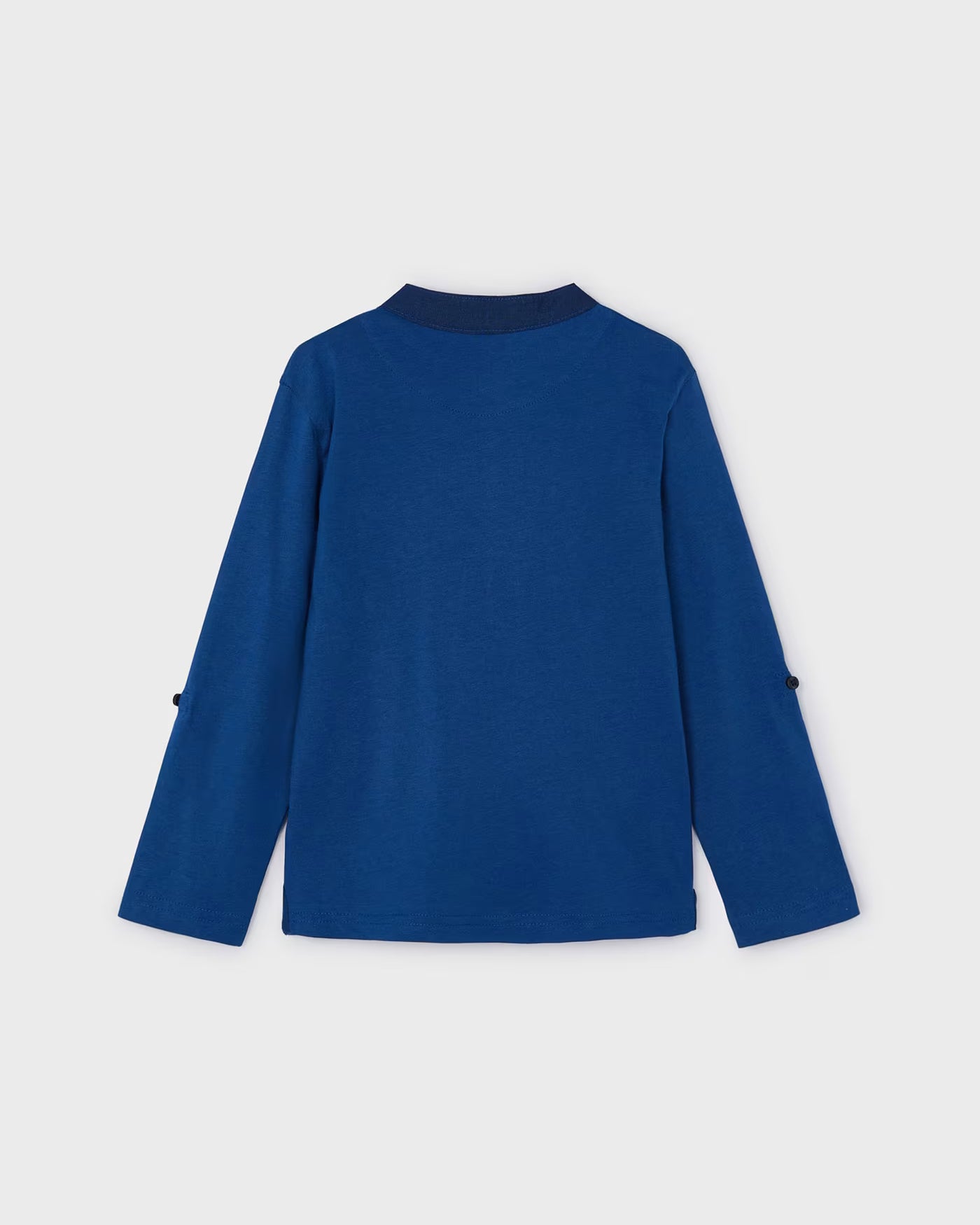 Polo manica lunga con botone manica coreana bambino Mayoral blu Mayoral Blu