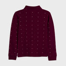 Polo manica lunga ragazzo Mayoral bordeaux microfantasia - ErreGiModaBimbo