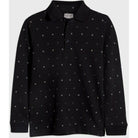 Polo manica lunga ragazzo Mayoral nera microfantasia - ErreGiModaBimbo