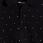 Polo manica lunga ragazzo Mayoral nera microfantasia - ErreGiModaBimbo