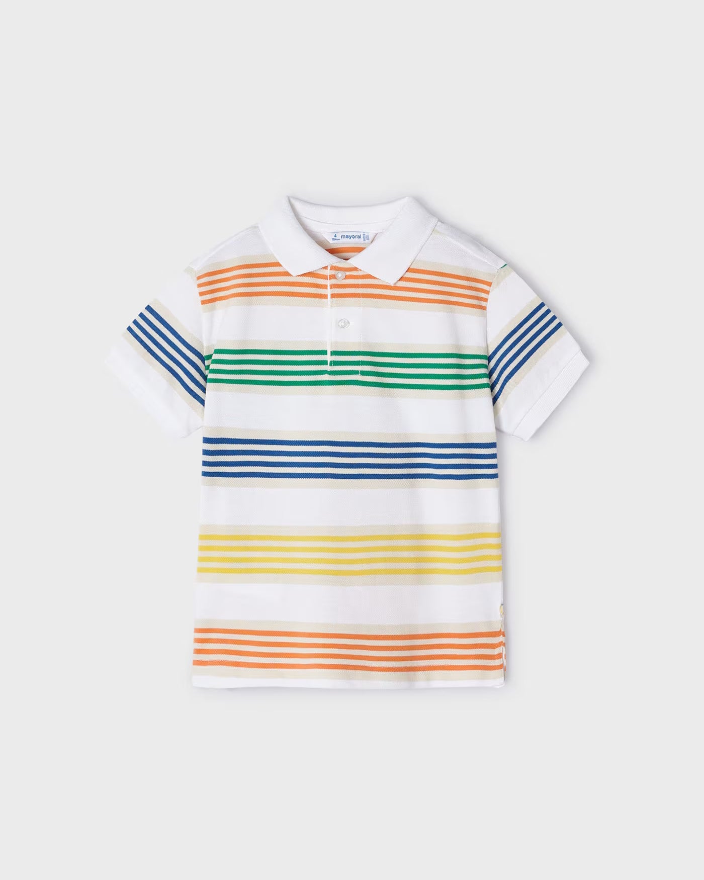 Polo manica corta bambino Mayoral righe multicolore Mayoral Multicolore