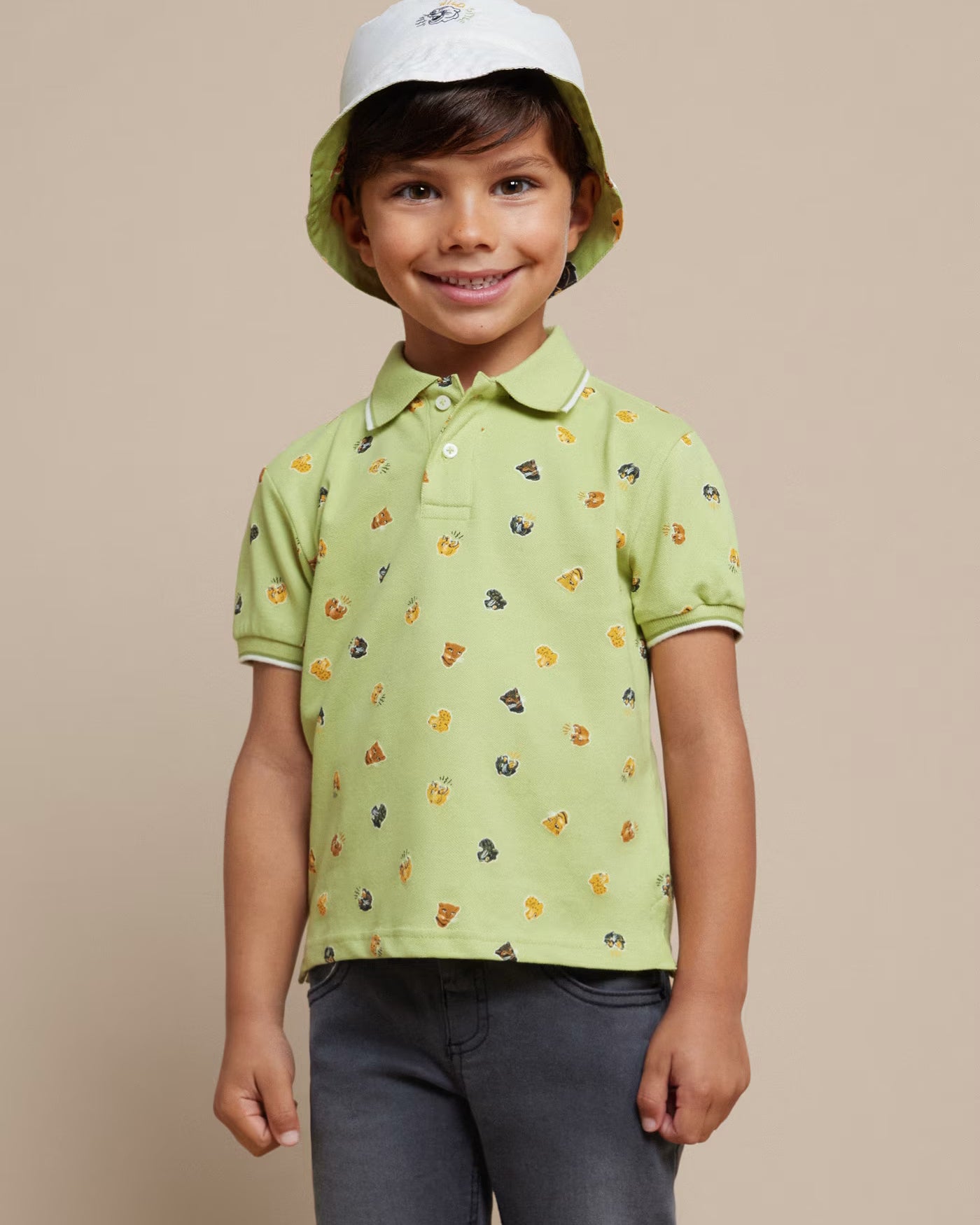 Polo manica corta bambino Mayoral Safari verde Mayoral Verde