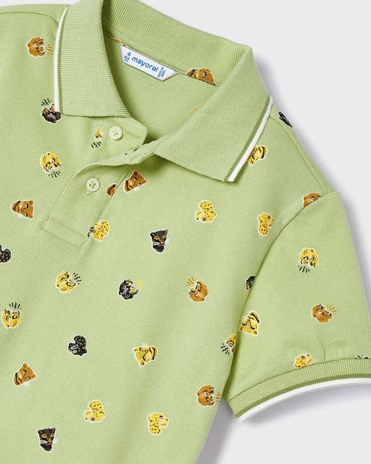 Polo manica corta bambino Mayoral Safari verde Mayoral Verde