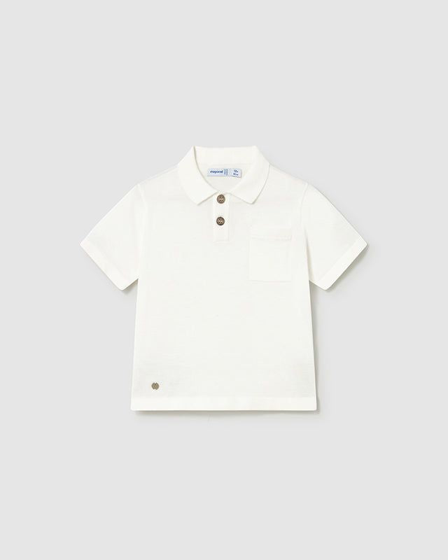 Polo neonato cotone Mayoral tricot in panna Mayoral 6 Mesi 68cm