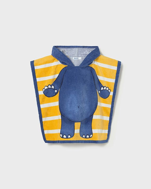Poncho asciugamano mare con cappuccio neonato Mayoral ippopotamo Mayoral 12 Mesi 80cm