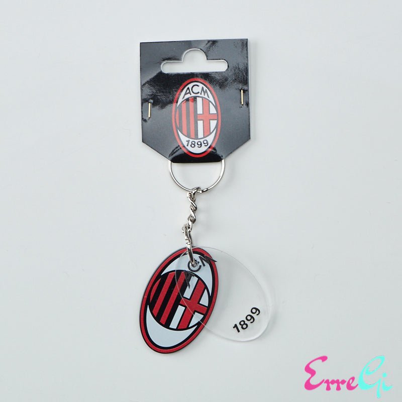 Portachiavi stemma Ufficiale A.C. Milan - ErreGiModaBimbo