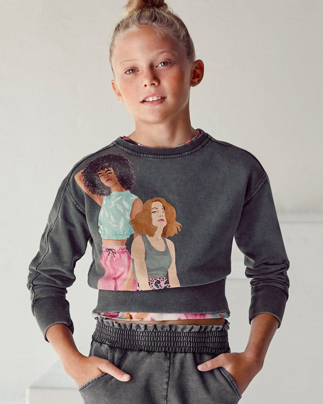 Pullover ragazza Mayoral stampata - ErreGiModaBimbo