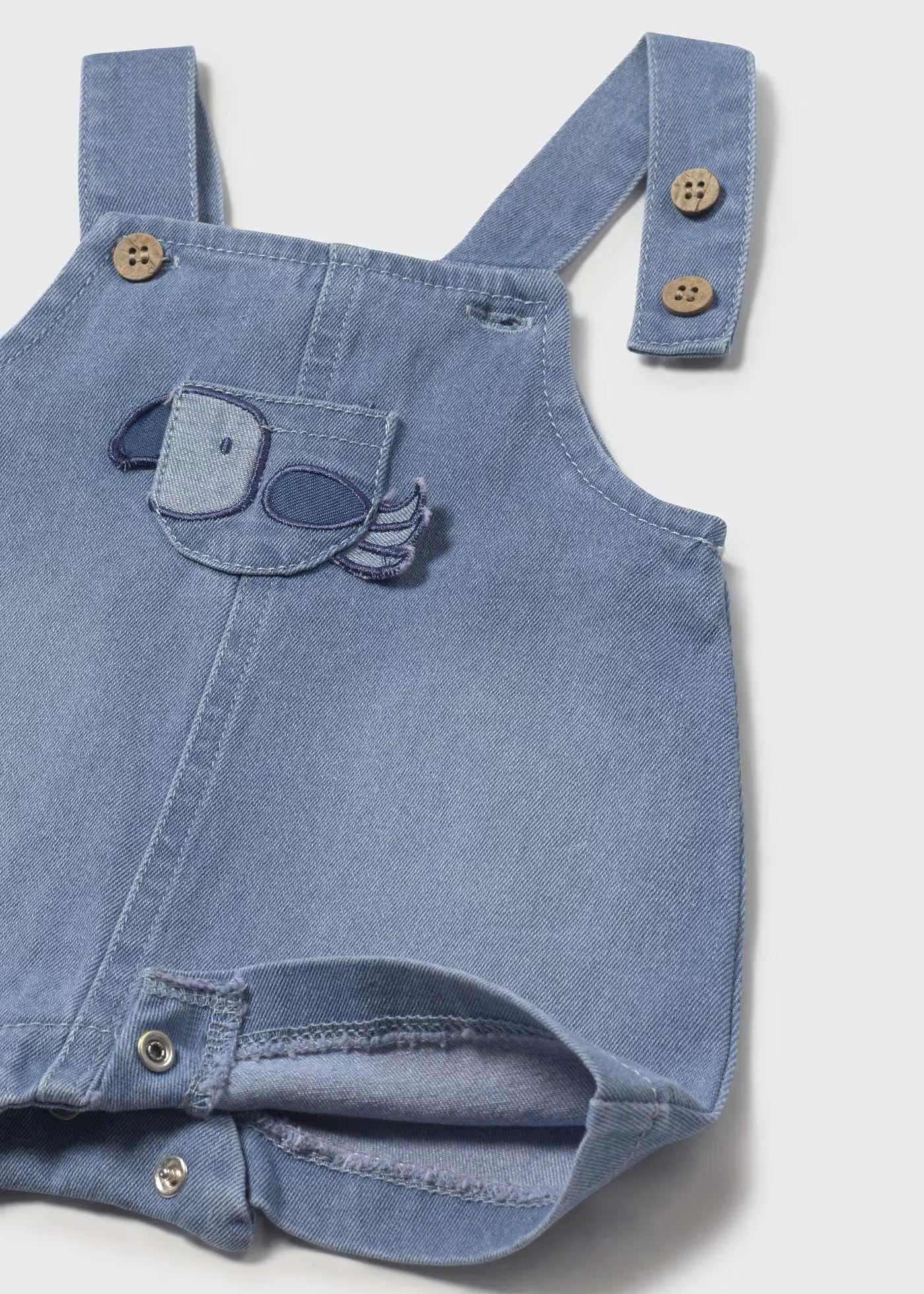 Salopette corta denim neonati Mayoral Newborn jeans Mayoral 0-1 Mesi 55cm